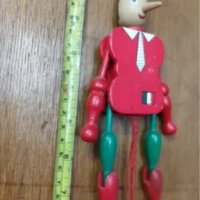 Кукла Пинокио - италианска ръчна изработка, снимка 2 - Колекции - 39935817