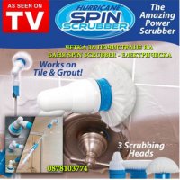 Електрическа четка за почистване на баня Spin Scrubber - бързо и лесно почистване, снимка 1 - Мопове, кофи, четки и метли - 43425541