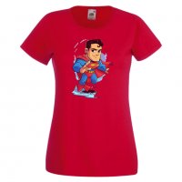Дамска тениска DC Superman Star Wars Игра,Изненада,Подарък,Геймър,, снимка 3 - Тениски - 36788599