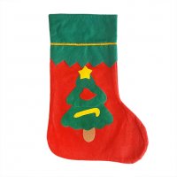 2095 Декоративен коледен чорап за подаръци с картинка, снимка 5 - Декорация за дома - 32715476