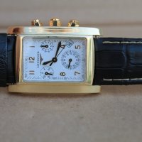 Швейцарски ръчен мъжки часовник "Longines'' хронограф кварц 18 карата , снимка 8 - Мъжки - 40566435