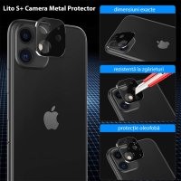 Стъклен протектор за камера - iPhone 13 Pro / 13 Pro Max - черен, снимка 4 - Стъкла за телефони - 43762667