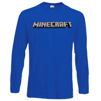 Мъжка тениска майнкрафт Minecraft Logo 2,Minecraft,Игра,Забавление,подарък,Изненада,Рожден Ден., снимка 2 - Тениски - 36496532