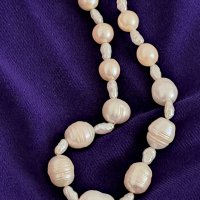 Старинен гердан от натурални перли със сребърна закопчалка , снимка 3 - Антикварни и старинни предмети - 43375313