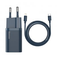 Зарядно за iPhone на Baseus 20W с кабел Type-C – Lightning, снимка 1 - Аксесоари за Apple - 38081629