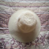 Нова лятна шапка с периферия екрю S-M плажна шапка, снимка 2 - Шапки - 33108879