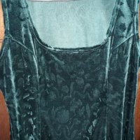Дамски сукман рокля от кадифе тъмнозелен, снимка 5 - Рокли - 33225750