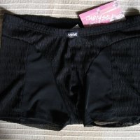 мъжки прашки, еротични боксерки марка Lookme, черни, с мрежа от красива плетка-2, снимка 1 - Бельо - 26580493