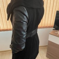 Черно палто Radeks, размер М, снимка 5 - Палта, манта - 38896140