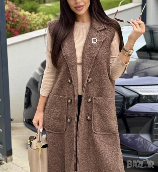 Дълги Меки елеци от букле  , снимка 1