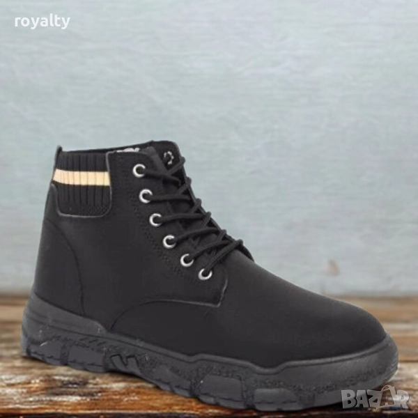 Мъжки боти- тип кецове в черно, снимка 1
