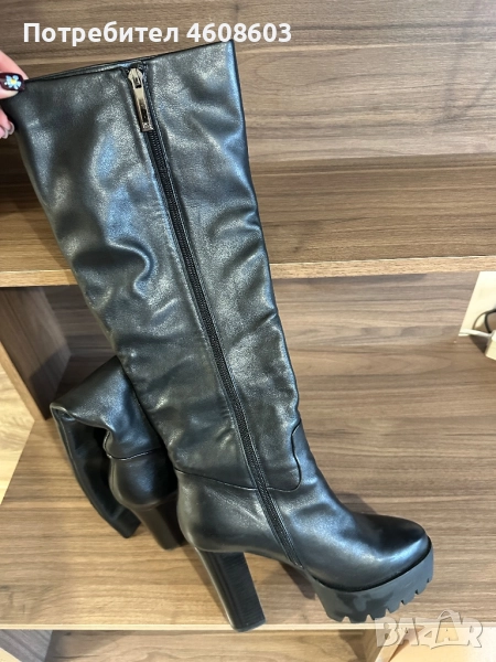 Дамски ботуши от естествена кожа, снимка 1
