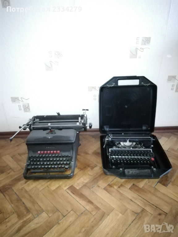 Пишещи печатни машини, стара немска,марка,,АDLER" и българска от 90-те години. , снимка 1