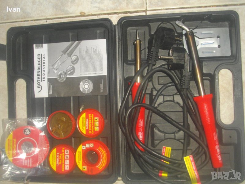 ROTHENBERGER INDUSTRIAL-Комплект 2бр. Електрически Поялници с Консумативи-Професионален/Индустриален, снимка 1