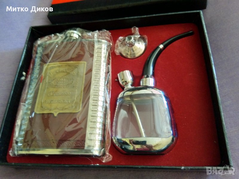 Подаръчен камплект павур Джак Даниелс-8юза малко наргиле и фунийка, снимка 1
