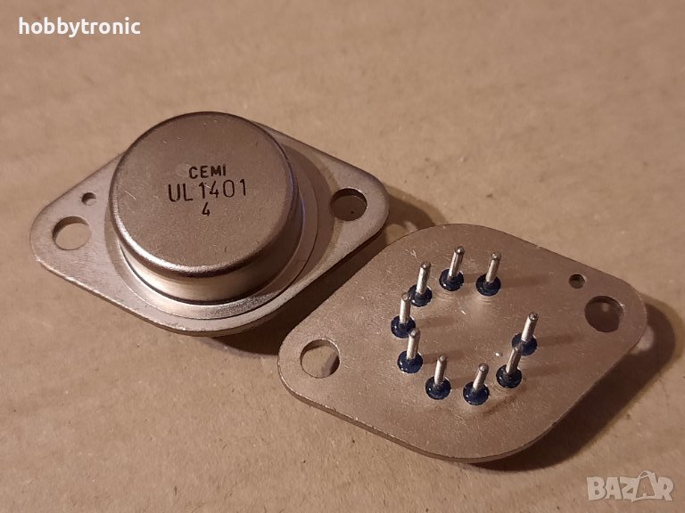 Ретро НЧУ 1W  UL1401,  интегрална схема TO3, снимка 1