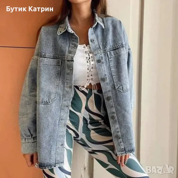 Връхна риза/яке деним , снимка 1