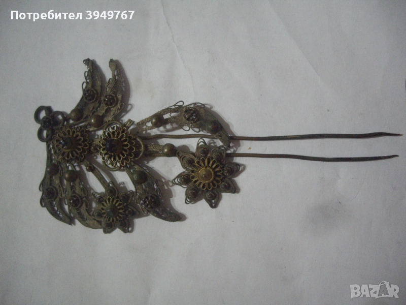 Част от голяма филиграмна игла., снимка 1