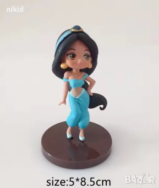 Жасмин от Аладин и Вълшебната лампа малка пластмасова фигурка PVC за игра и торта топер играчка , снимка 1
