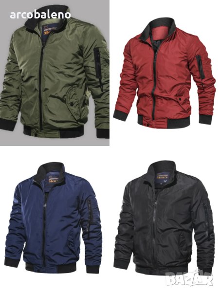 Мъжко семпло есенно-зимно яке, 4цвята, снимка 1