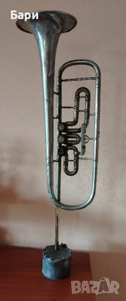 Стар духов музикален инструмент за декорация, снимка 1
