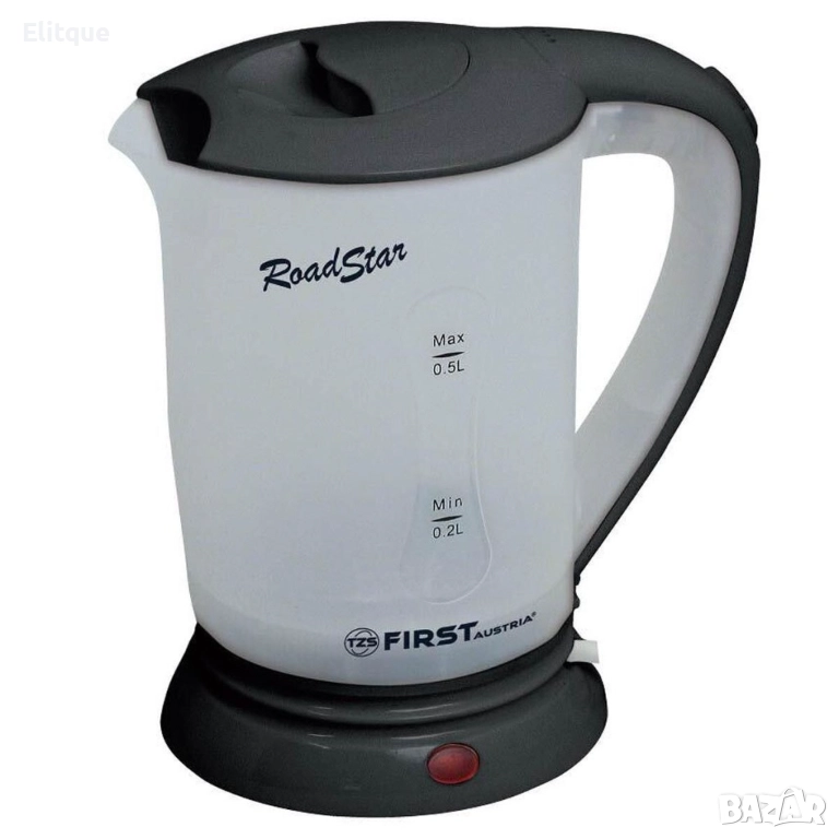 Електрическа туристическа кана - 600W, 0,5 литра, включени 2 пластмасови чаши FIRST, снимка 1