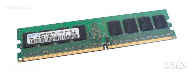 Рам памет RAM Samsung модел m378t3253fz3-cd5 256 MB DDR2 533 Mhz честота , снимка 1