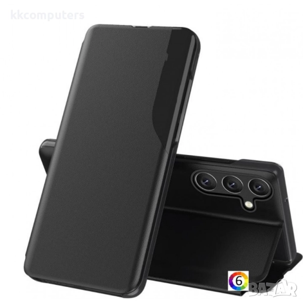 Samsung Galaxy S25 FE View Window Кожен Калъф и Протектор, снимка 1