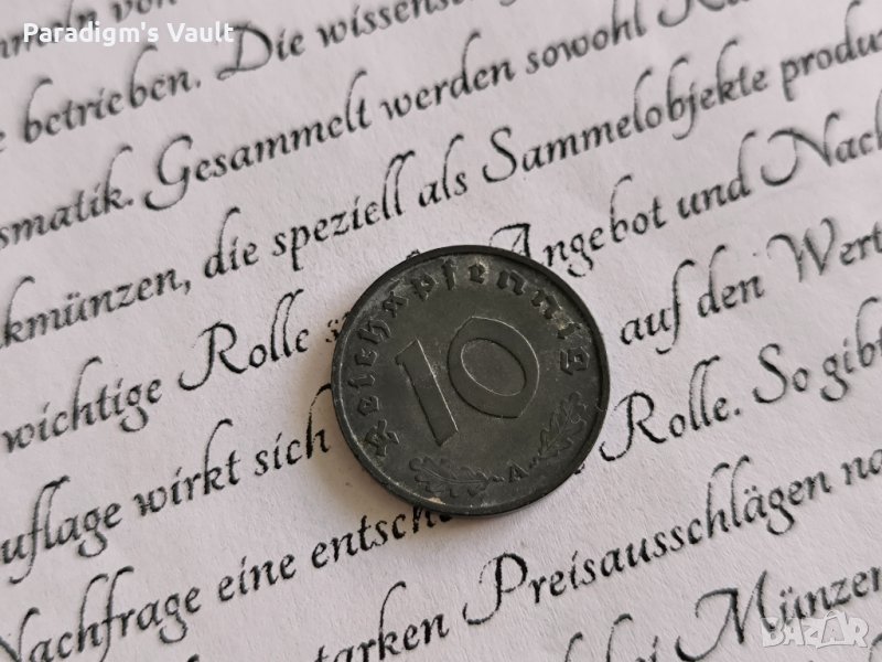 Монета - Трети райх -Германия - 10 пфенига | 1942г.; серия А, снимка 1