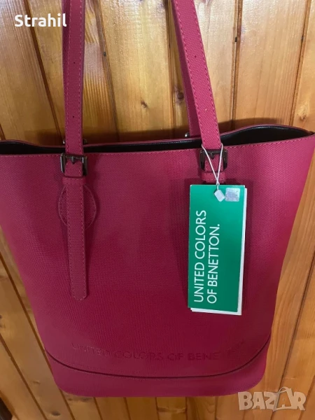 Червена чанта за рамо United colors of Benetton, снимка 1