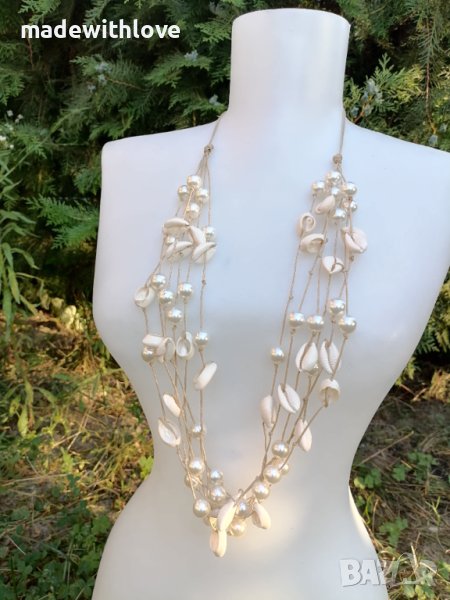 Ръчно изработено колие от седеф и морски раковини, снимка 1