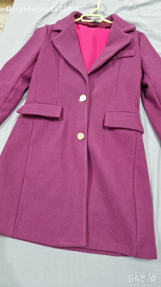 Палто , уникален цвят, не натрапващ, мек и приятен, снимка 1