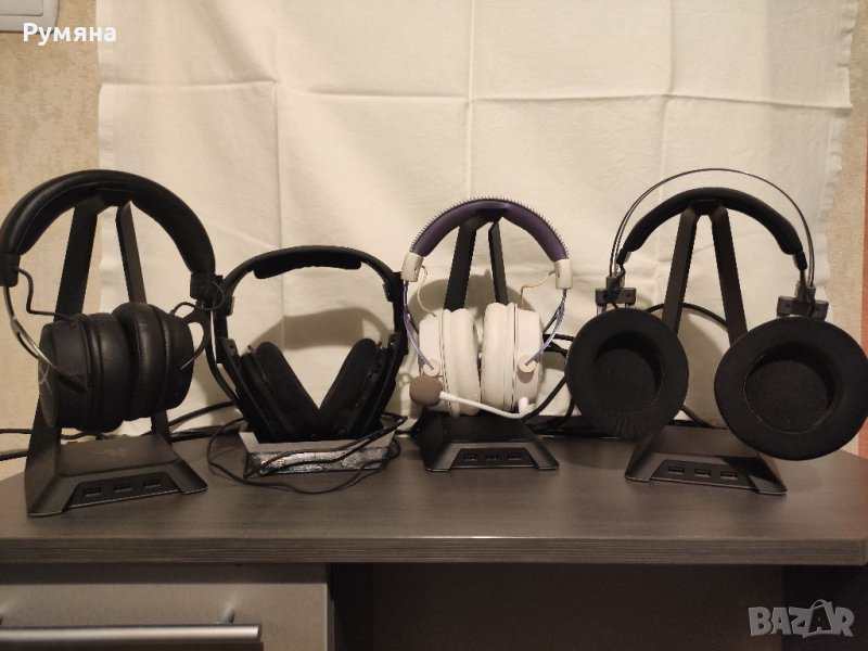 Геймърски слушалки, клавиатури, микрофон и вентилатори, снимка 1