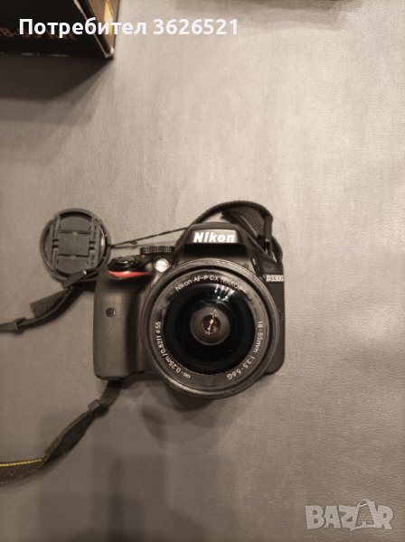 фотоапарат Nikon D3300, цял комплект с дефект на обектив, снимка 1