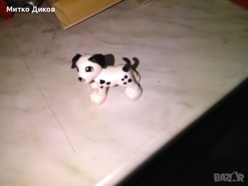 Куче порцеланова мини фигурка с номер от Лего Дупло Дог Далматинец, снимка 1