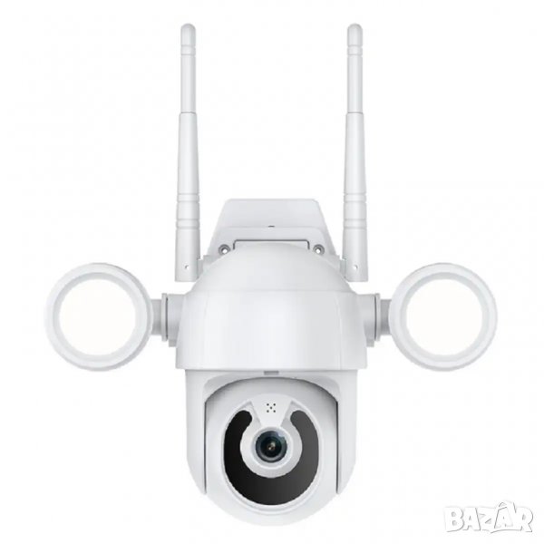 Въртяща се WiFi безжична IP камера 3MP FULL-HD с мощни LED прожектори, снимка 1