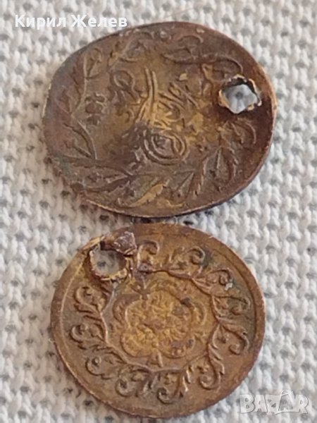 Два стари КОРАБНИ ЖЕТОНА над стогодишни редки бронз мед за КОЛЕКЦИОНЕРИ 42478, снимка 1