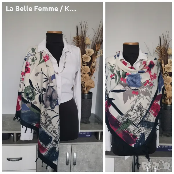 Красиви шалове от 100%памук , снимка 1