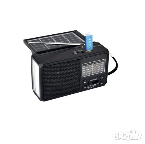 FM Bluetooth радио със соларно зареждане, снимка 1
