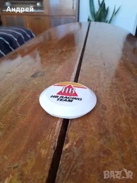 Стар калкулатор,огледалце HB Racing Team, снимка 1