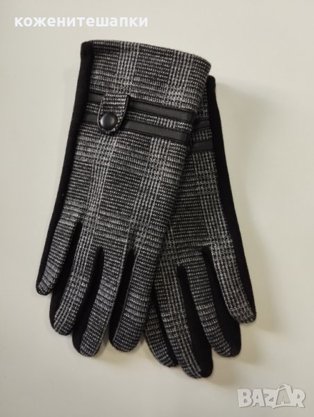 32 Мъжки ръкавици кашмир в тъмен цвят , снимка 1