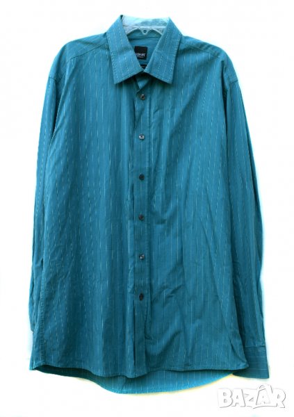 Esprit ® Collection мъжка раирана риза синьо-зелено, снимка 1