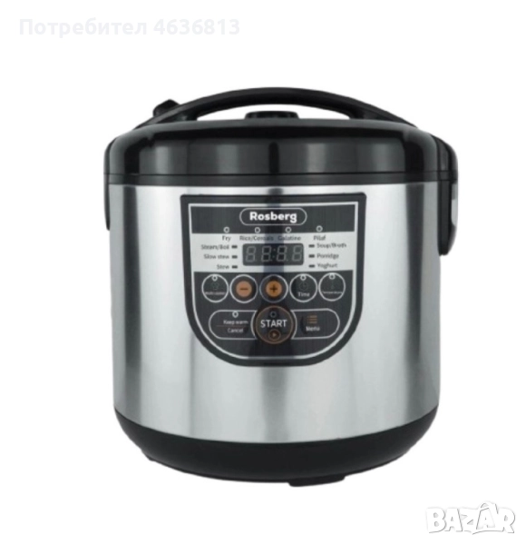 Мултикукър Rosberg 5L, 780W, 10 програми, снимка 1