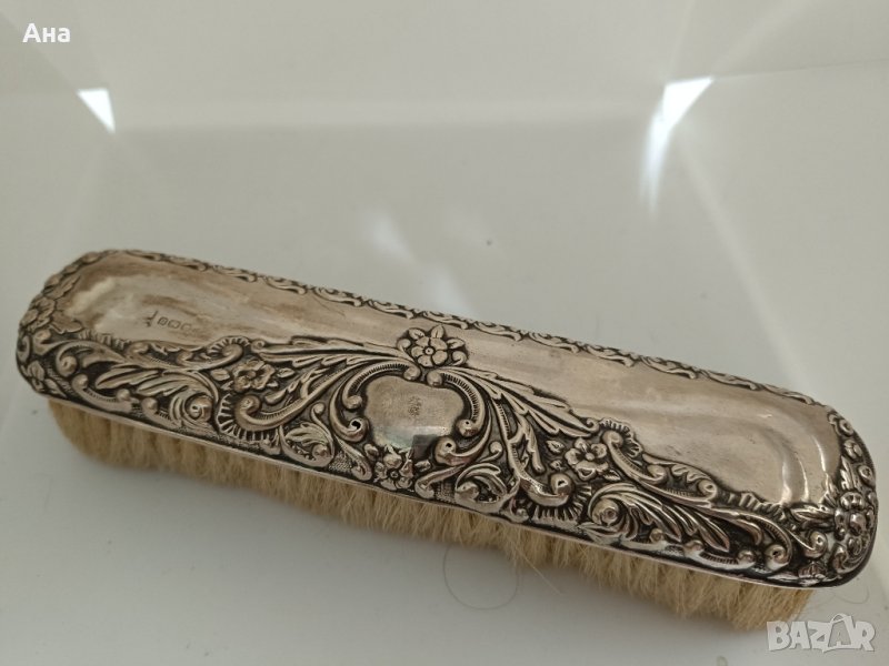 Стар Английски сребърна маркирана четка 1905 г Шефилд

, снимка 1