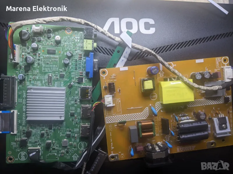 Монитор AOC 24G2 на части: 715G9584-M0B-B10-0H4T  и 715G9611-P01-007-0H1S , снимка 1