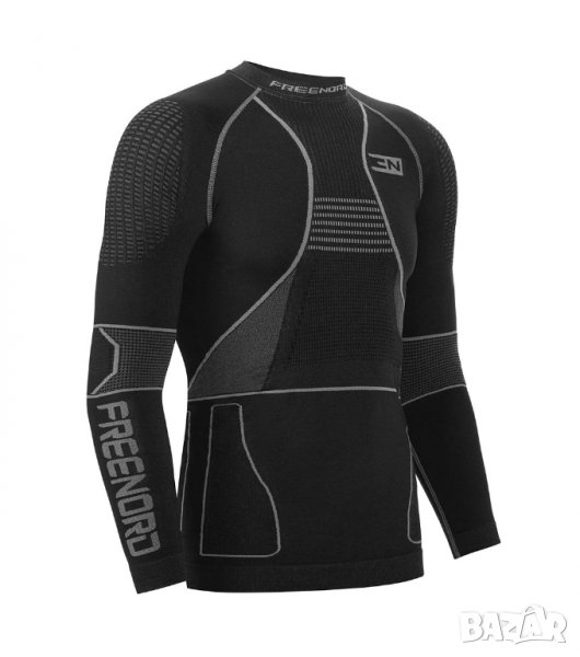 Черна мъжка термоблуза FreeNord - XL, снимка 1