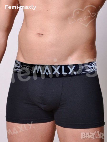 Мъжки памучен боксер външен ластик 5667, снимка 1