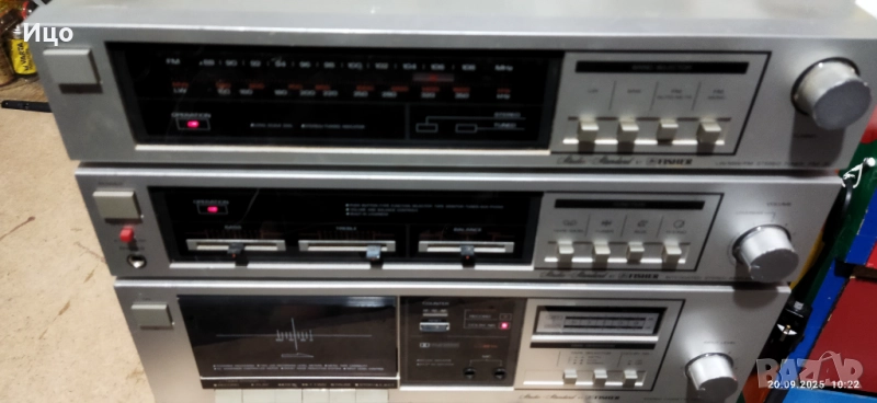 Fisher система 3 компонента,тунер дек и усилвател., снимка 1