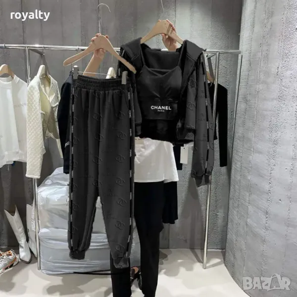 Ch🅰️nel Комплект Три части Памук Два цвята , снимка 1