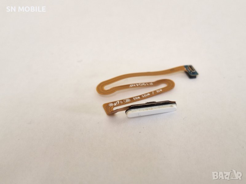 Лентов кабел пръстов отпечатък за Samsung A12/A12 Nacho/A12s A127/M12 бял употребяван, снимка 1